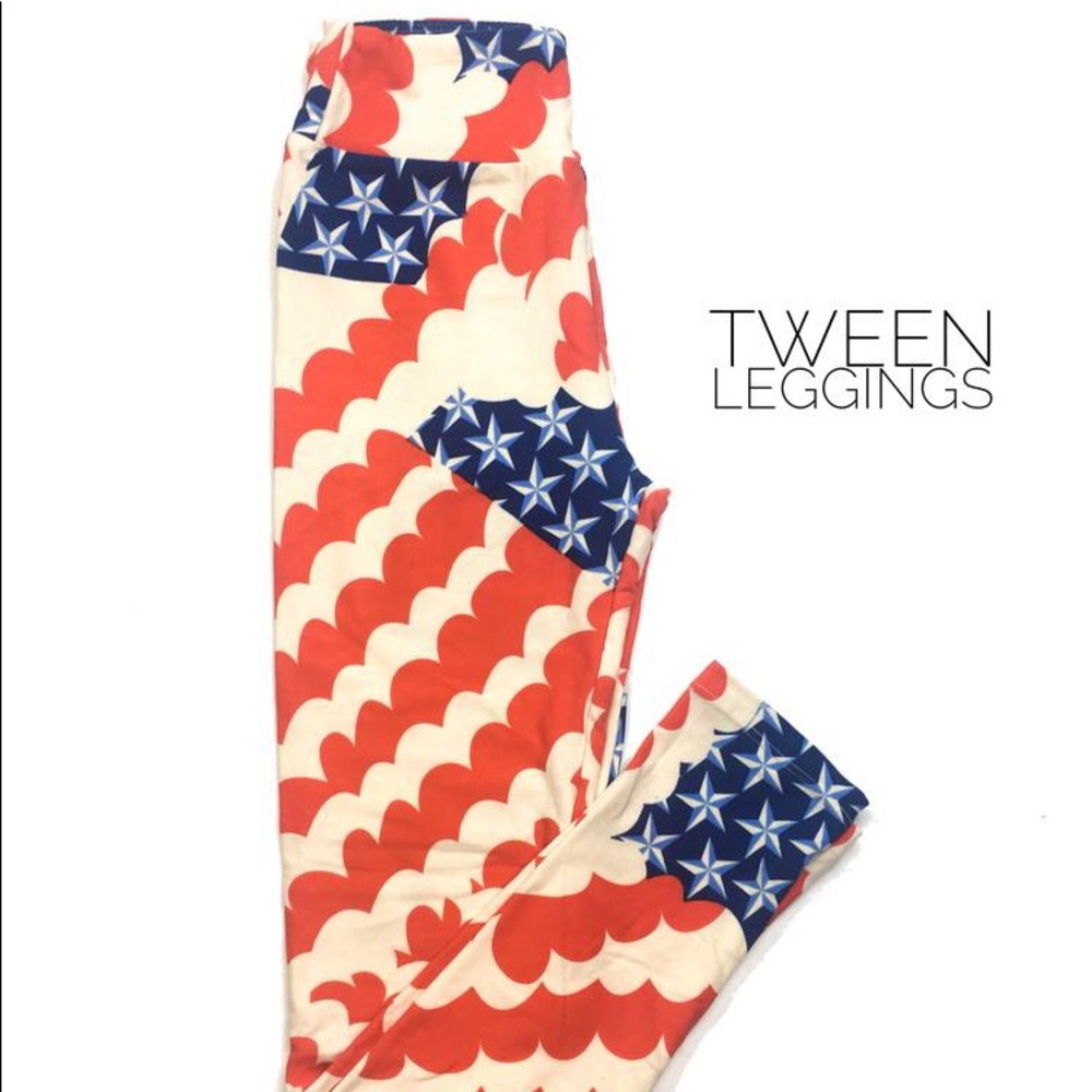 LuLaRoe Americana Tween Leggings